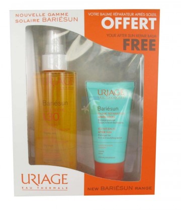 Coffret Uriage Bariésun Huile Sèche SPF30 200 ml + Baume Après Soleil 50 ml Offert