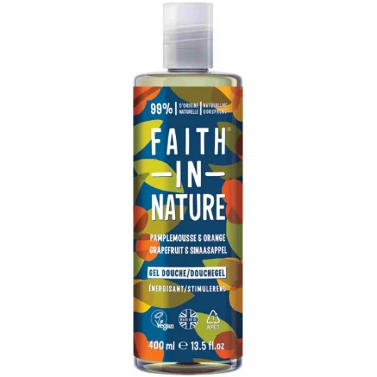 Faith In Nature Gel Douche & Bain Pamplemousse & Orange 400 ml