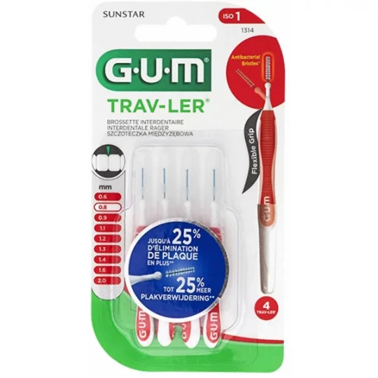 GUM Brossette Interdentaire 1314 0.8 mm x 4