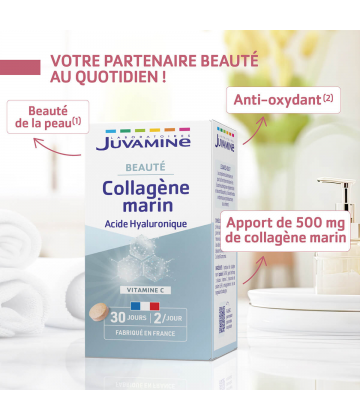 Juvamine Collagène Marin Acide Hyaluronique Comprimés x 60