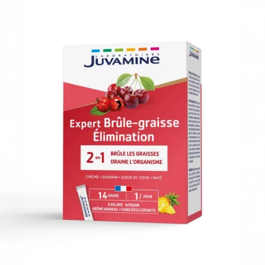 Juvamine Brûle Graisse et Elimination Sticks x 14