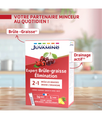 Juvamine Brûle Graisse et Elimination Sticks x 14