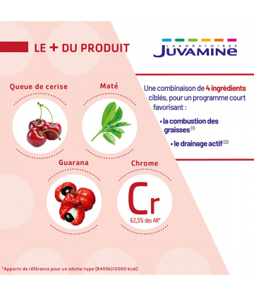 Juvamine Brûle Graisse et Elimination Sticks x 14