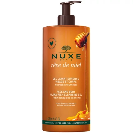 Nuxe Rêve de Miel Gel Lavant Surgras 750 ml Édition Limitée 750 ml