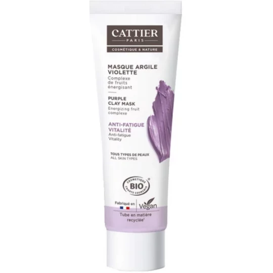 Cattier Masque Argile Violette Bio 100 ml