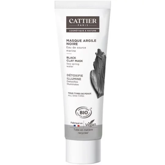 Cattier Masque Argile Noire Bio 100 ml
