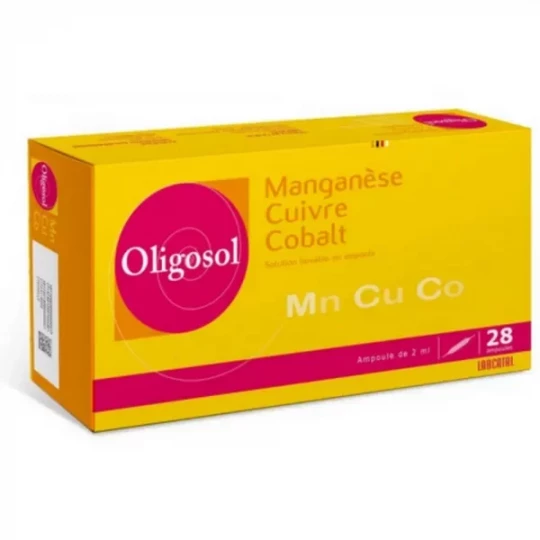 Oligosol Manganèse Cuivre Cobalt Ampoules x 28