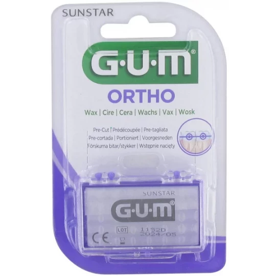 GUM Ortho Cire Translucide Prédécoupée
