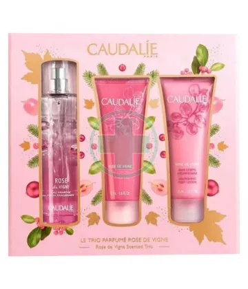 Caudalie Coffret Noël Le Trio Parfumé Rose de Vigne