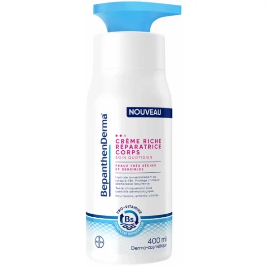 BepanthenDerma Crème Riche Réparatrice Corps 400 ml