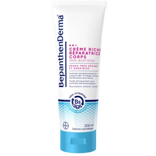 BepanthenDerma Crème Riche Réparatrice Corps 200 ml