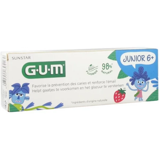 GUM Dentifrice Junior Fraise 7-12 ans 50 ml
