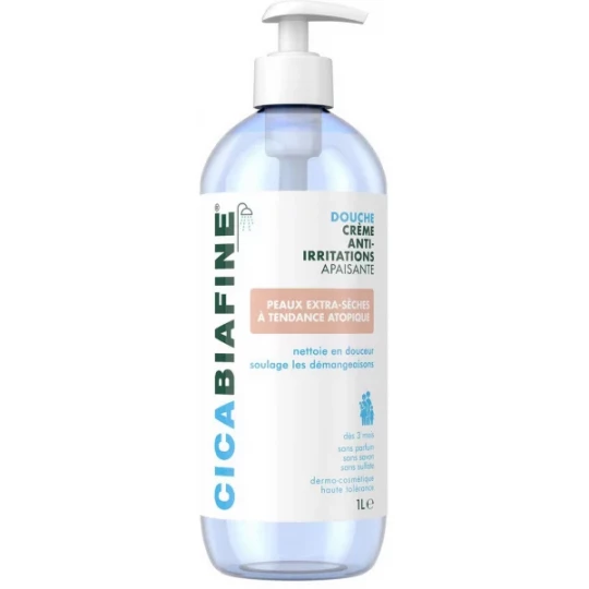 CicaBiafine Douche Crème Anti-Irritations Apaisante 1 L