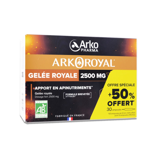 Arkopharma ArkoRoyal Gelée Royale 2500mg Bio Ampoules - image 3