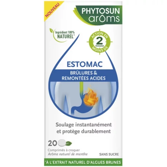 Phytosun Arôms Estomac Brûlures & Remontées Acides x 20
