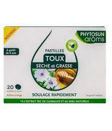Phytosuns Arôms Pastilles Toux Sèche et Grasse x 20