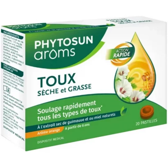 Phytosuns Arôms Pastilles Toux Sèche et Grasse x 20