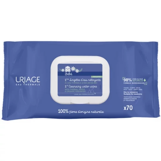 Uriage Bébé 1er Lingette Nettoyantes x 70