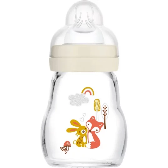 MAM Biberon Verre Blanc 1er Âge Tétine Débit 1 170 ml - image 3