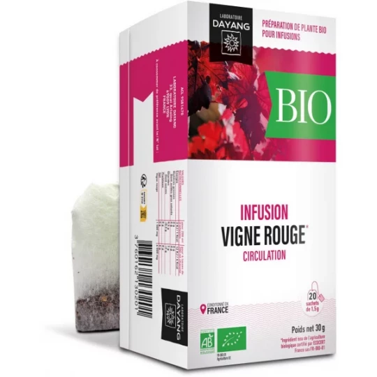 Dayang Infusion Vigne Rouge Bio Sachets x 20