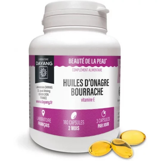 Dayang Huile d'Onagre Bourrache Capsules x 180