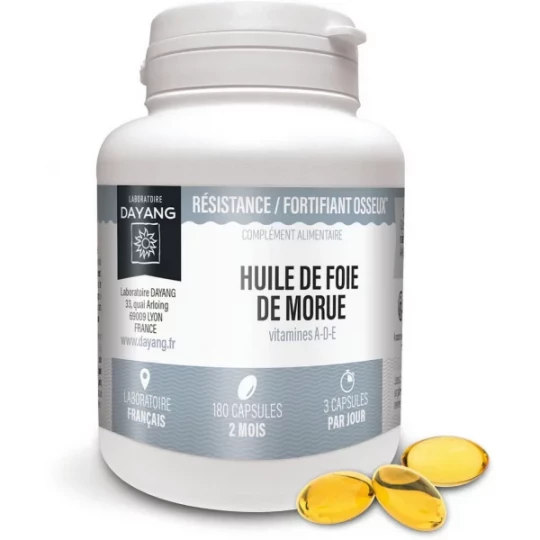 Dayang Huile de Foie de Morue Caspules x 180