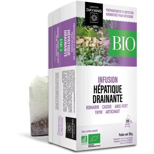 Dayang Infusion Hépatique Drainante Bio Sachets x 20