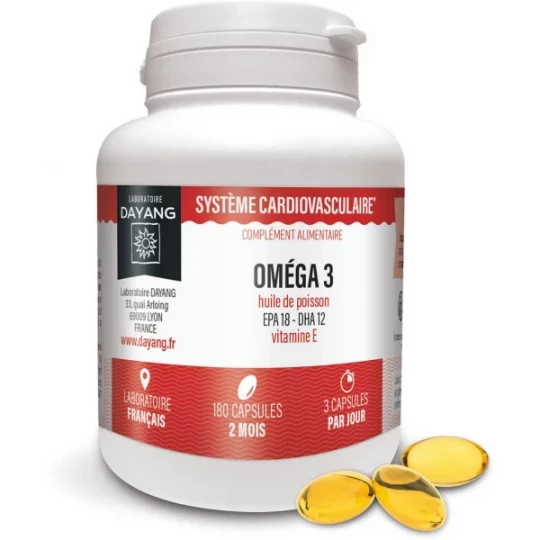 Dayang Huile de Poisson Omega 3 Pilules x 180