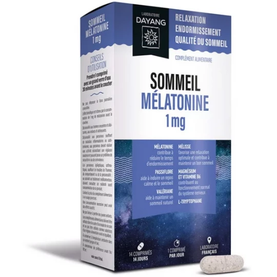 Dayang Sommeil Mélatonine 1mg x 14