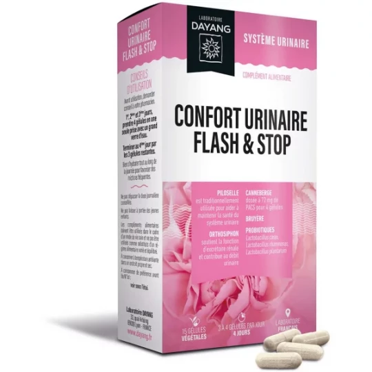 Dayang Confort Urinaire Flash & Stop Gélules x 15