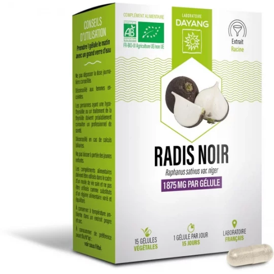 Dayang Radis Noir Bio Gélules x 15