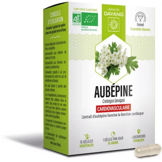 Dayang Aubépine Bio Gélules x 15