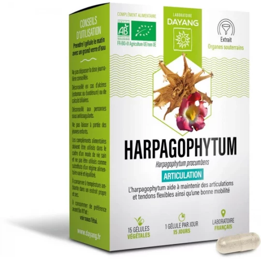 Dayang Harpagophytum Bio Gélules x 15