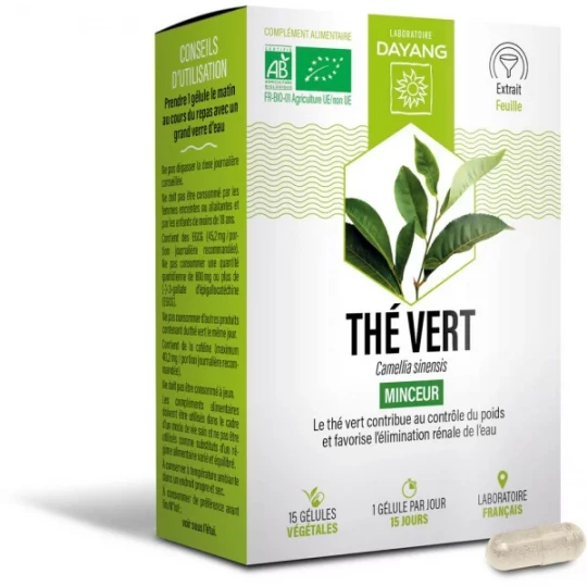 Dayang Thé Vert Bio Gélules x 15