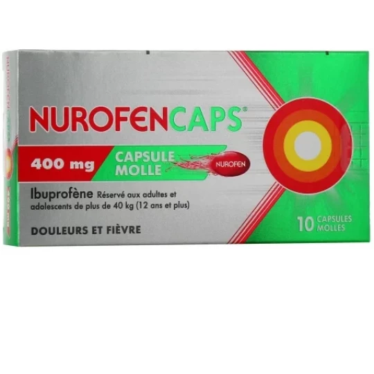 NurofenCaps 400 mg Capsules Molles x 10
