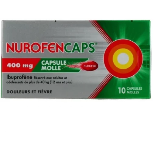 NurofenCaps 400 mg Capsules Molles x 10 - image 3
