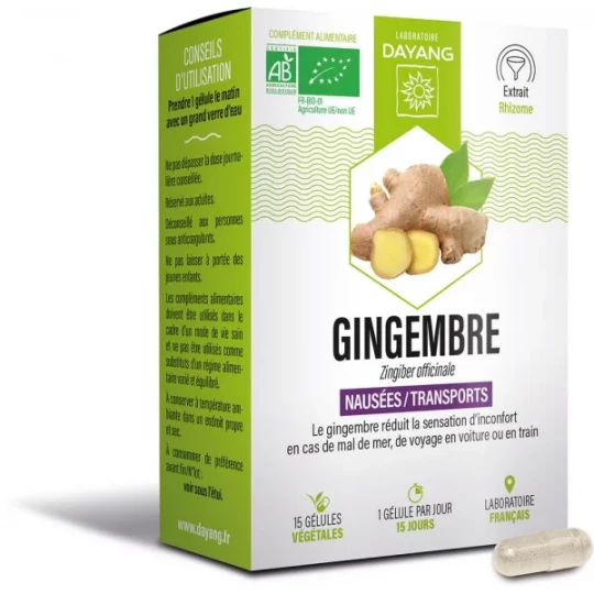 Dayang Gingembre Bio Gélules x 15