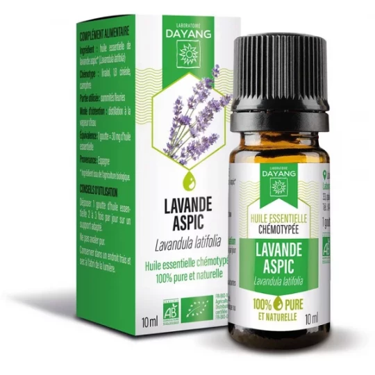 Dayang Huile Essentielle Lavande Aspic Bio 10 ml