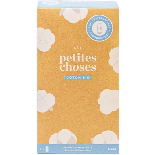 Les Petites Choses Serviettes Hygiéniques Maternité Bio x 16