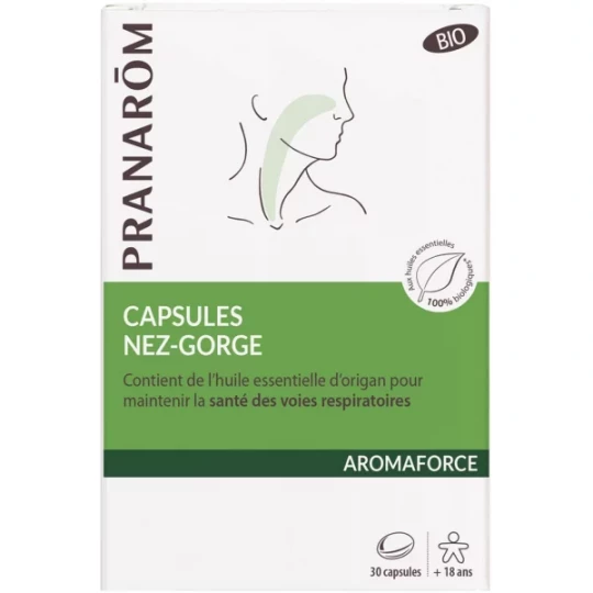 Pranarôm Aromaforce Nez Gorge Capsules x 30