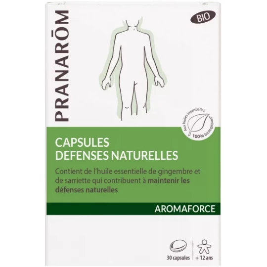 Pranarôm Aromaforce Défenses Naturelles Bio Capsules x 30