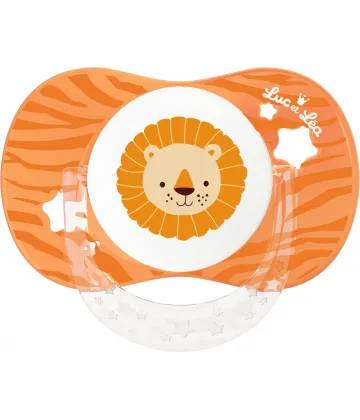 Luc et Léa Sucette Anatomique Lion et Tigre +18 mois x 2