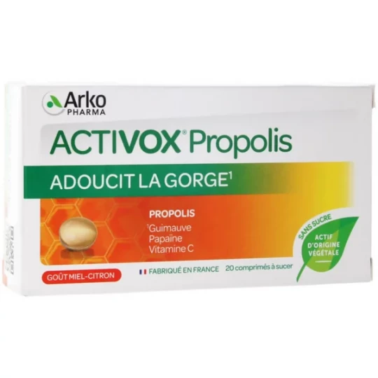 Activox Comprimés à Sucer Miel-Citron x 20