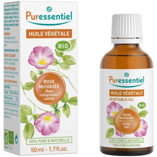 Puressentiel Huile Végétale Rose Musquée Bio 50 ml
