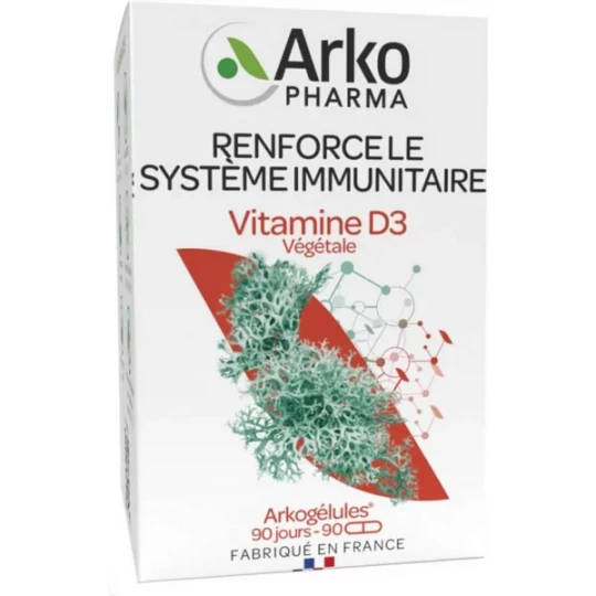ArkoGélules Vitamine D3 Gélules Végétales x 90