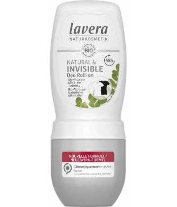 Lavera Déodorant Roll-On Natural et Invisible 48h Bio 50 ml