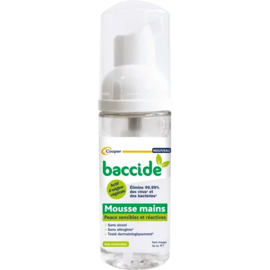 Baccide Mousse Végétale Hydroalcoolique 50 ml