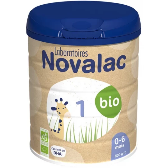 Novalac Lait 1er Âge 0-6 mois Bio 800 g