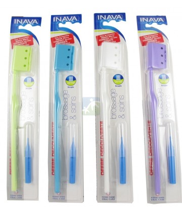 Inava Brosse à Dents souple 20/100 + une brossette offerte (NSFP)