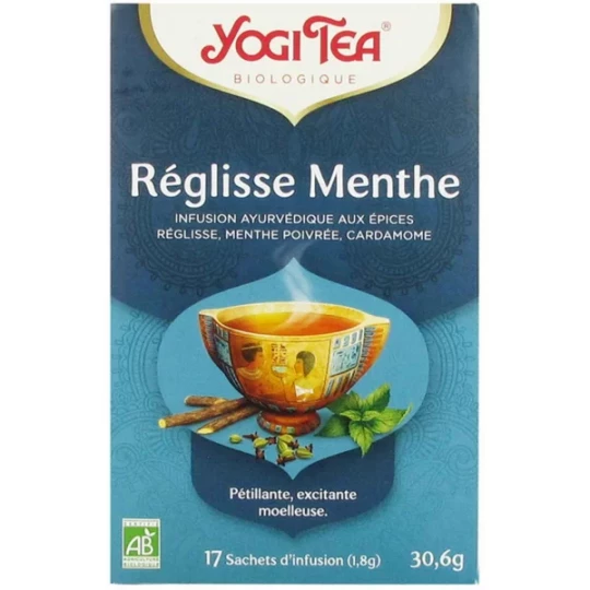 Yogi Tea Réglisse Menthe Infusions x 17
